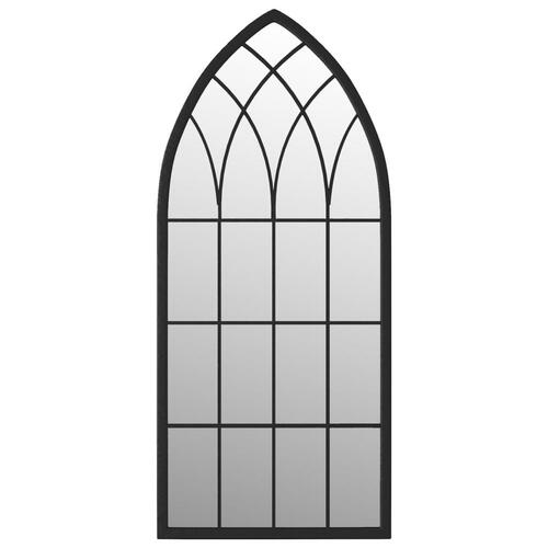 Spejl 100x45 cm jern sort
