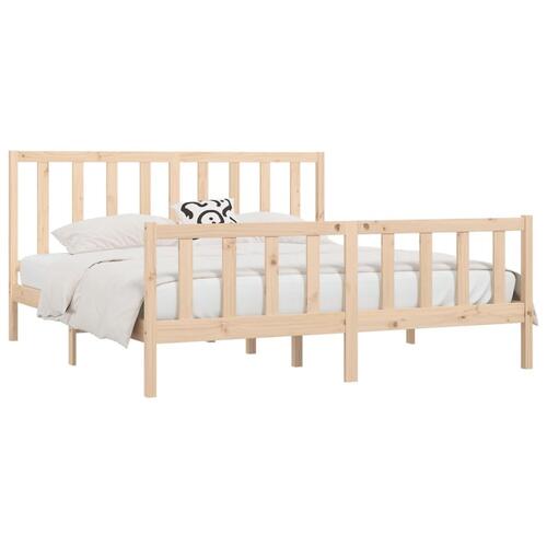 Sengeramme 180x200 cm massivt fyrretræ