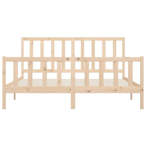 Sengeramme 180x200 cm massivt fyrretræ