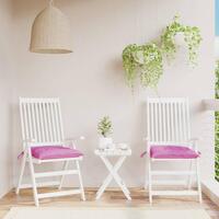 Stolehynder 2 stk. 50x50x7 cm oxfordstof pink