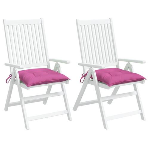 Stolehynder 2 stk. 50x50x7 cm oxfordstof pink