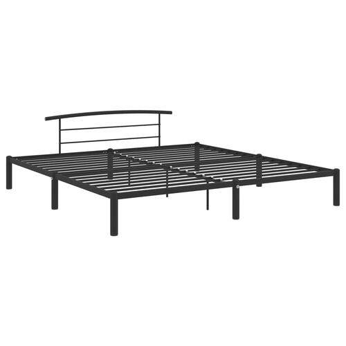 Sengestel 180x200 cm metal sort