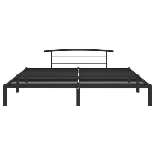 Sengestel 180x200 cm metal sort