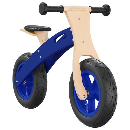 Løbecykel med luftdæk blå