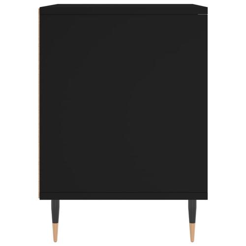 Sengebord 40x35x50 cm konstrueret træ sort
