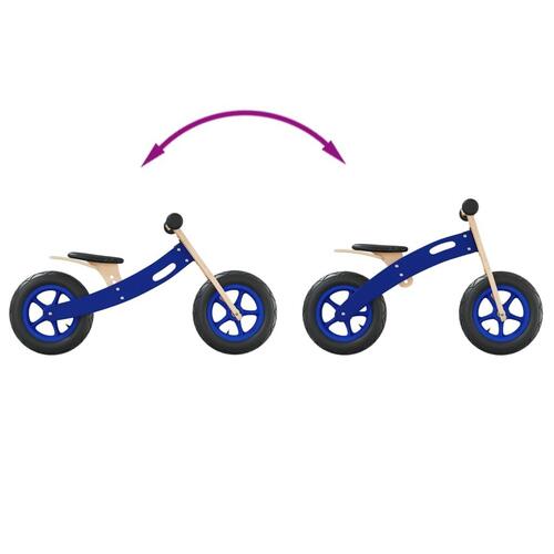Løbecykel med luftdæk blå