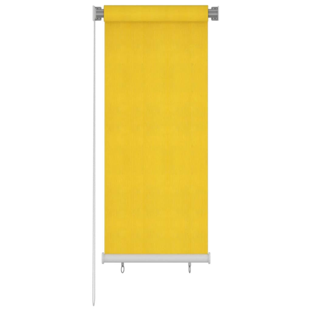 Udendørs rullegardin 60x140 cm HDPE gul