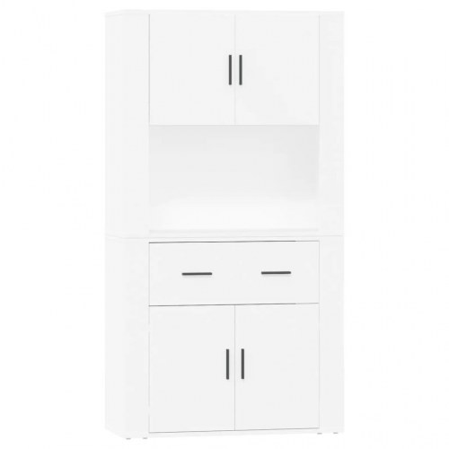 Højskab konstrueret træ hvid