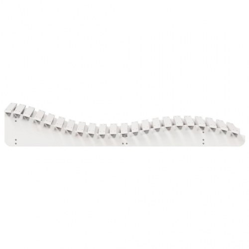 Liggestole 2 stk. i massivt fyrretræ 205 x 60 x 31,5 cm - hvid