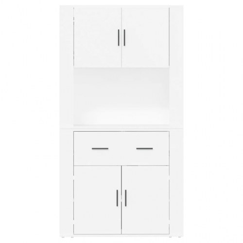 Højskab konstrueret træ hvid