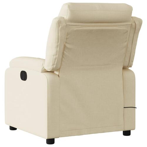 Massagestol stof cremefarvet