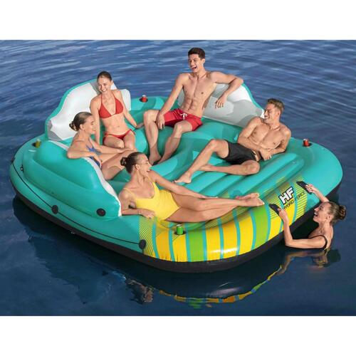 oppustelig bademadras Sunny Lounge 5 personer 291x265x83 cm
