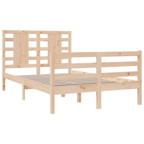 Sengeramme uden madras 120x200 cm massivt fyrretræ
