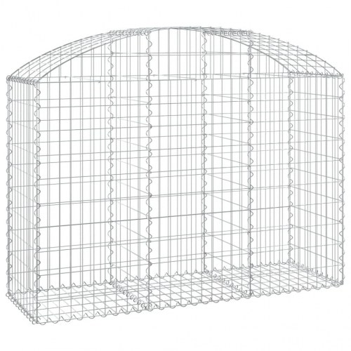 Buet gabionkurv 150×50×100/120 cm - galvaniseret jern
