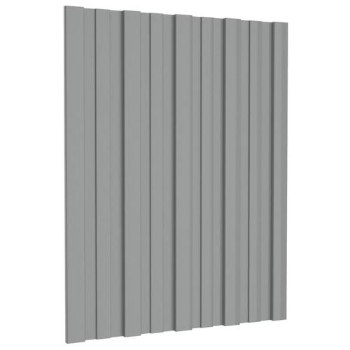 Tagplader 36 stk. 60x45 cm galvaniseret stål grå