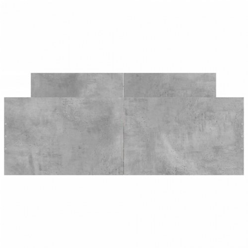 Sengeramme med gavl og fodgærde 120×190 cm - betongrå