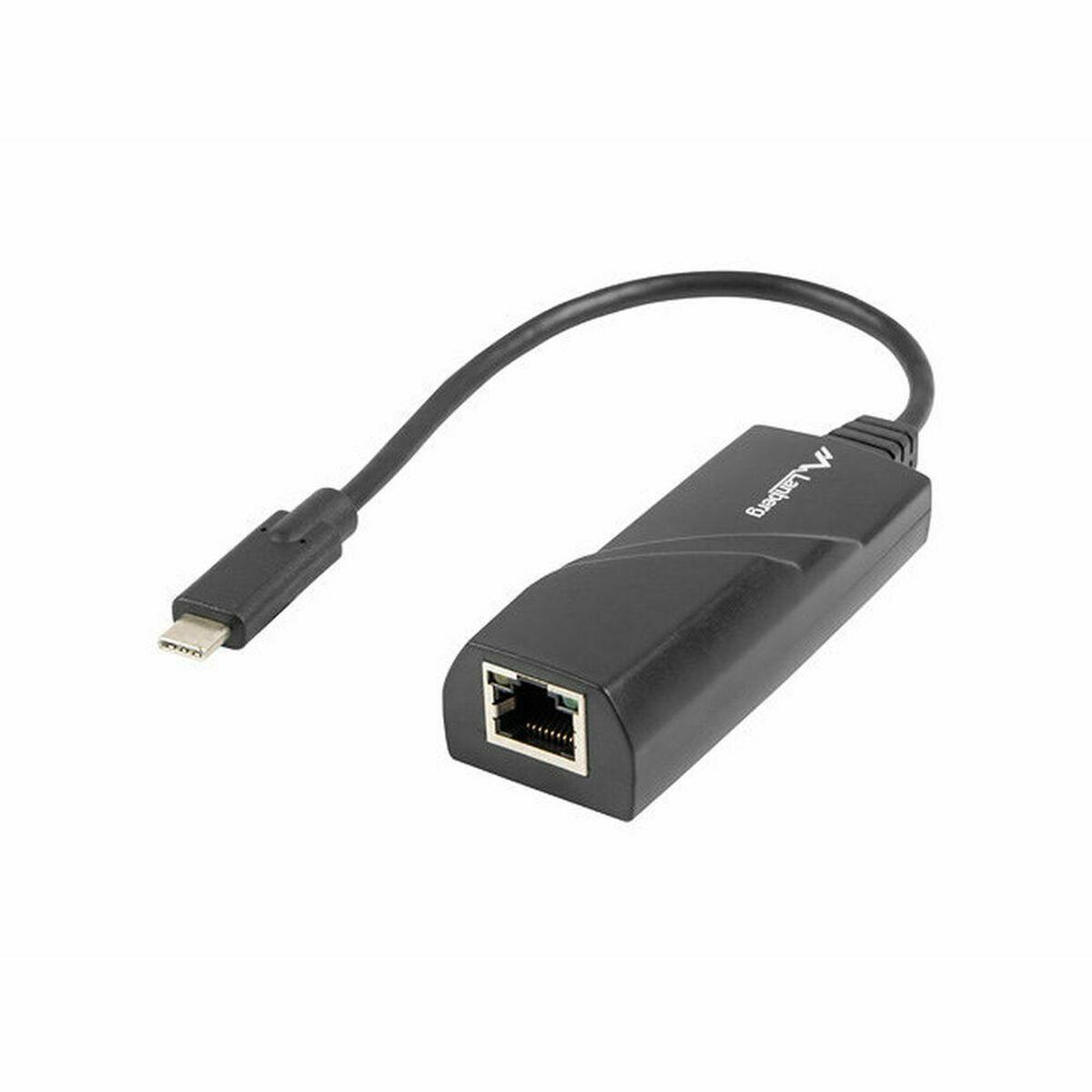 Lanberg USB-C til RJ45 netværksadapter NC-1000-02 - Sort