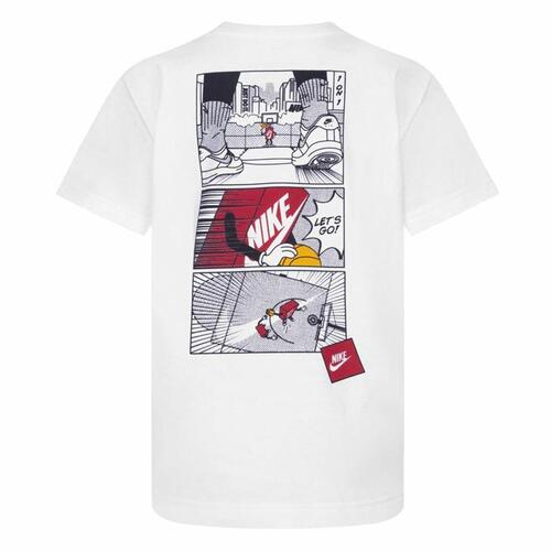 Børne Kortærmet T-shirt Nike Icons Of Play Hvid 3 år
