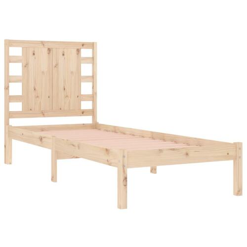 Sengeramme uden madras 90x200 cm massivt fyrretræ