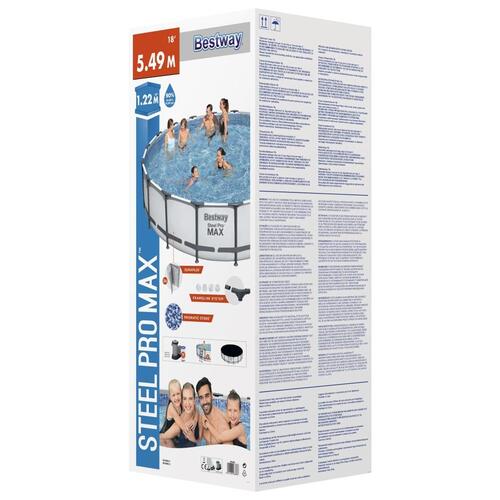 Steel Pro MAX swimmingpoolsæt 549x122 cm