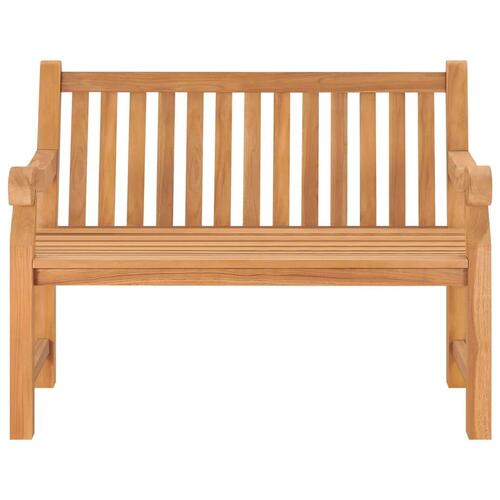 Havebænk 114 cm massivt teaktræ