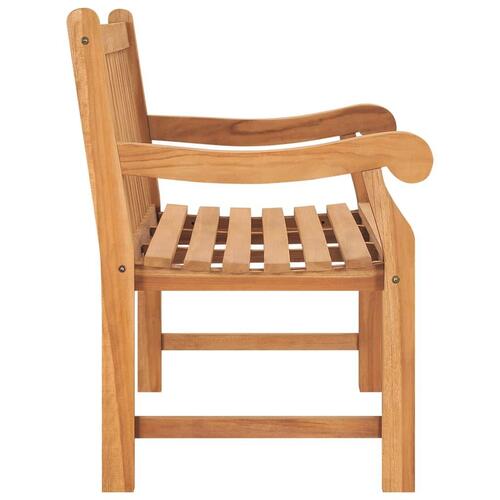 Havebænk 114 cm massivt teaktræ