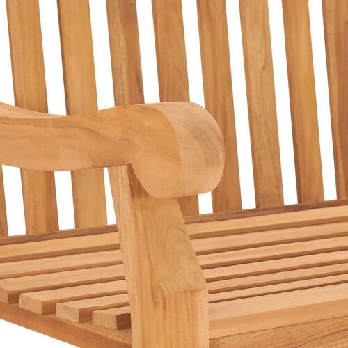 Havebænk 114 cm massivt teaktræ