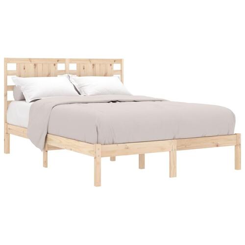 Sengeramme uden madras 120x200 cm massivt fyrretræ