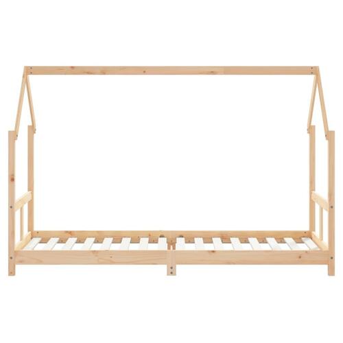 Sengeramme til juniorseng 80x200 cm massivt fyrretræ