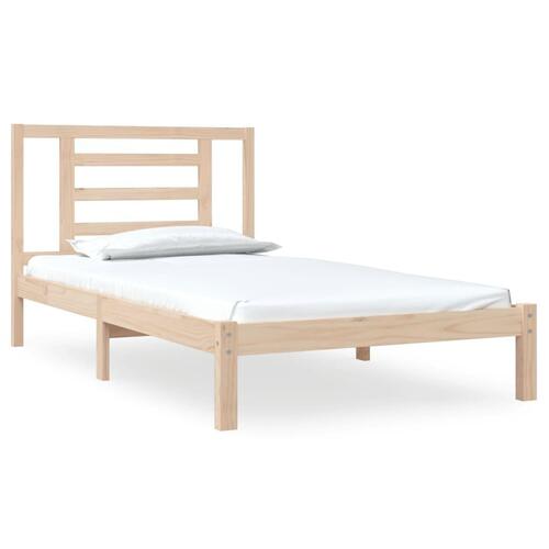 Sengeramme uden madras 100x200 cm massivt fyrretræ