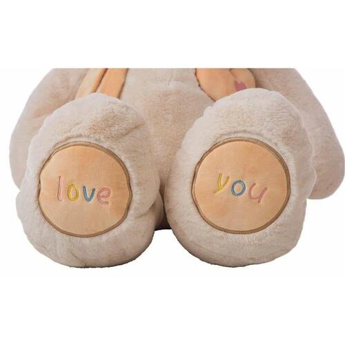 Bamse Valentin Beige Bjørn 100 cm