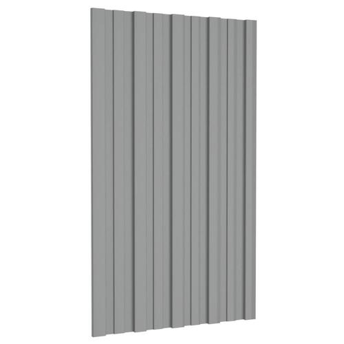 Tagplader 36 stk. 80x45 cm galvaniseret stål grå