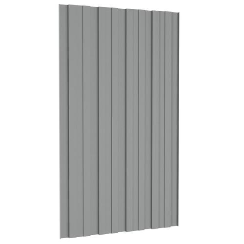 Tagplader 36 stk. 80x45 cm galvaniseret stål grå
