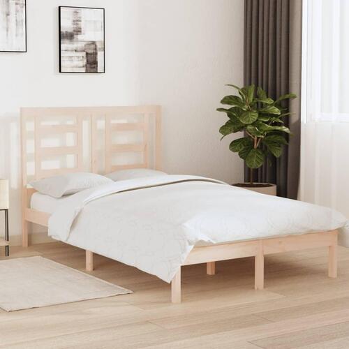 Sengeramme uden madras 120x200 cm massivt fyrretræ