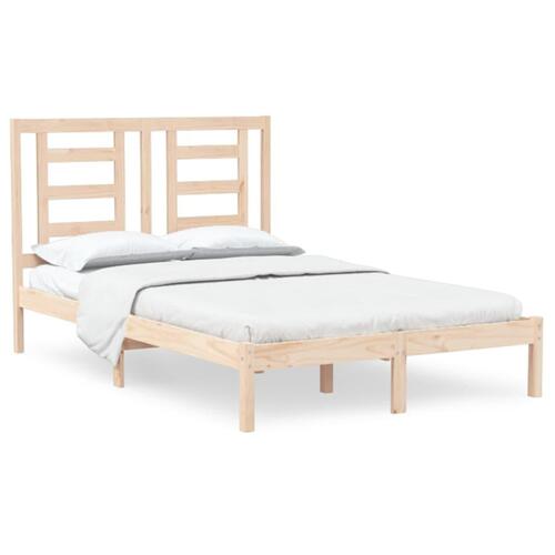 Sengeramme uden madras 120x200 cm massivt fyrretræ