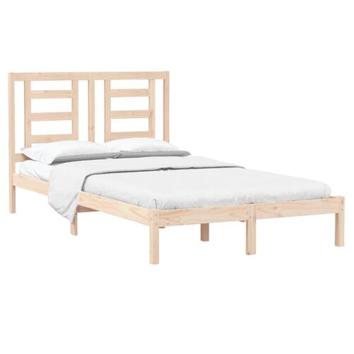 Sengeramme uden madras 120x200 cm massivt fyrretræ