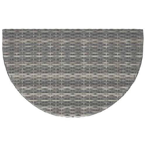 Havebord 80x50x75 cm polyrattan grå