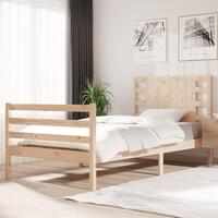 Sengeramme 75x190 cm massivt fyrretræ