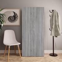 Skoskab 80x35,5x180 cm konstrueret træ grå sonoma-eg