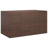 Hyndeboks 194x100x103 cm polyrattan brun