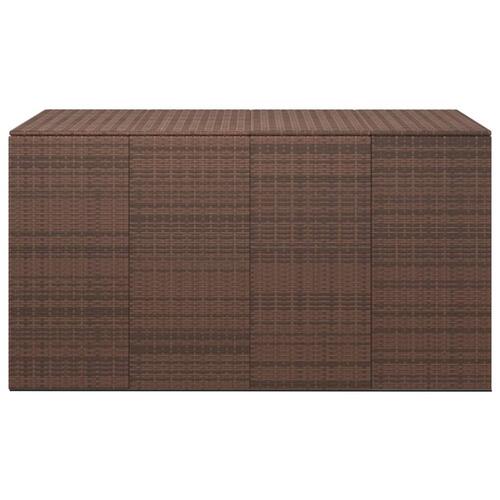 Hyndeboks 194x100x103 cm polyrattan brun