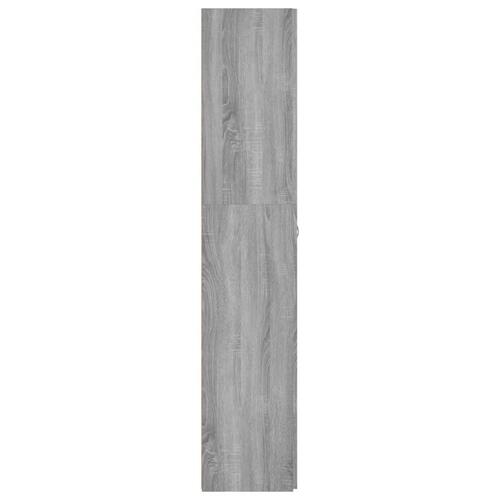 Skoskab 80x35,5x180 cm konstrueret træ grå sonoma-eg