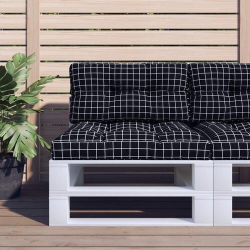 Pallehynder 2 stk. stof ternet sort