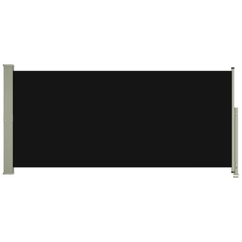 Sammenrullelig sidemarkise til terrassen 140x300 cm sort