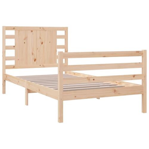 Sengeramme uden madras 90x190 cm massivt fyrretræ