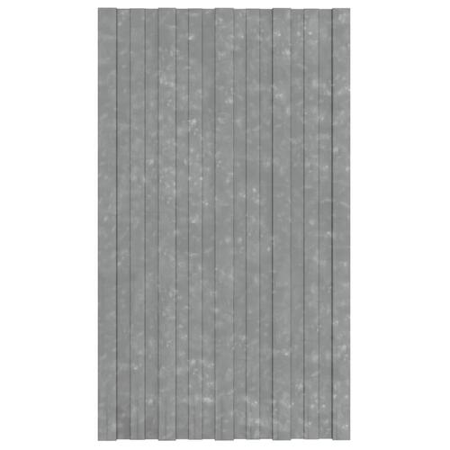 Tagplader 36 stk. 80x45 cm galvaniseret stål sølvfarvet