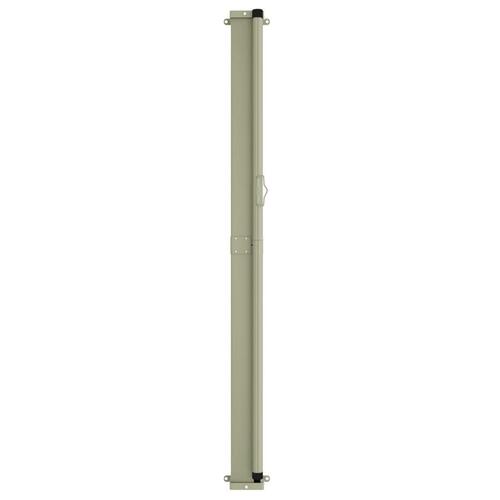 Sammenrullelig sidemarkise til terrassen 140x300 cm cremefarvet