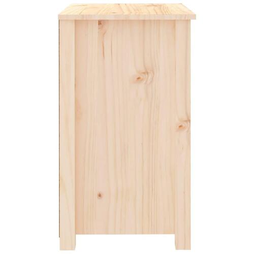 Sengeborde 2 stk. 50x35x61,5 cm massivt fyrretræ