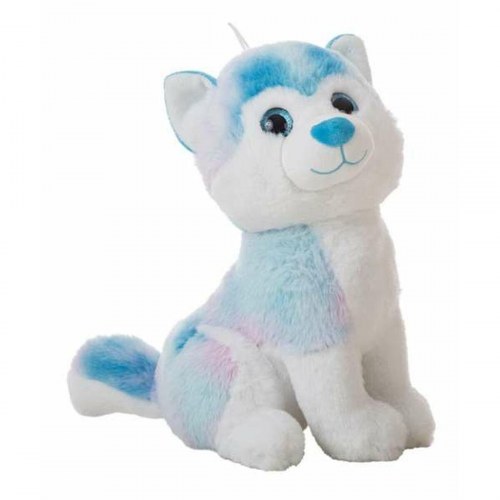 Tøjdyr husky - blå bamse 32 cm