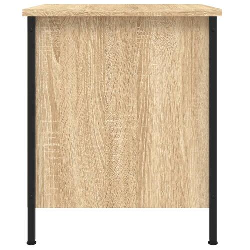 Sengeborde 2 stk. 40x42x50 cm konstrueret træ sonoma-eg